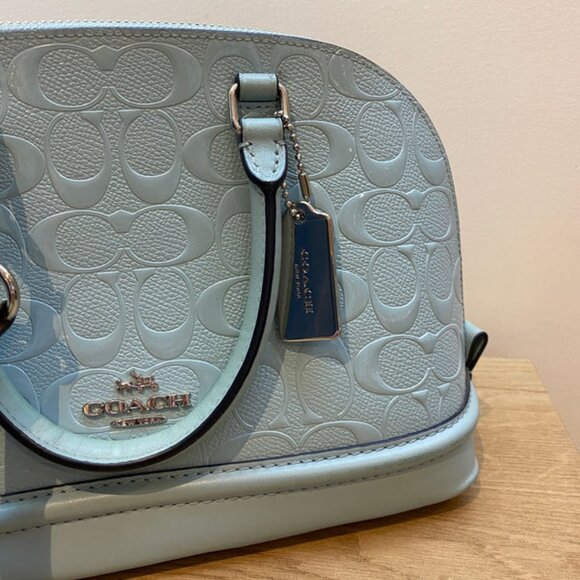 Coach F55450 Mini Sierra Satchel in Signature Debossed Patent Leather - Picture 1 of 7